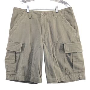 Timberland Stratham Issue Men's Cargo Shorts Green Size 32 100% Cotton Pockets